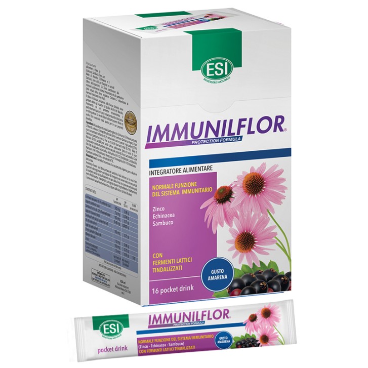 Esi Immunilflor 16 Pocket Drink - Integratore Difese Immunitarie