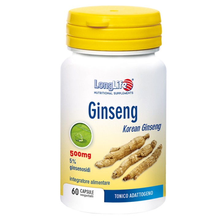 Longlife Ginseng 5% 60 Capsule - Integratore Energetico