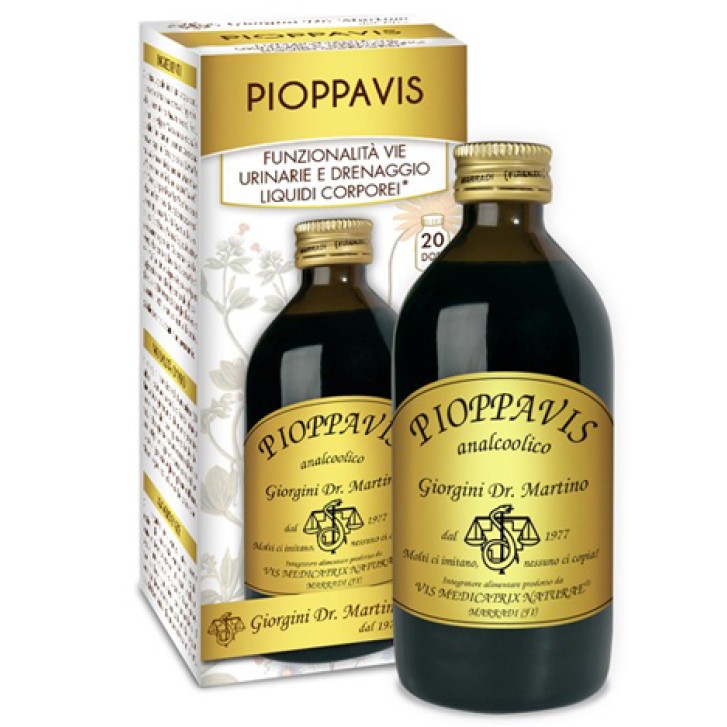 Pioppavis Liquido Analcolico 200 ml Dr. Giorgini - Integratore Drenante