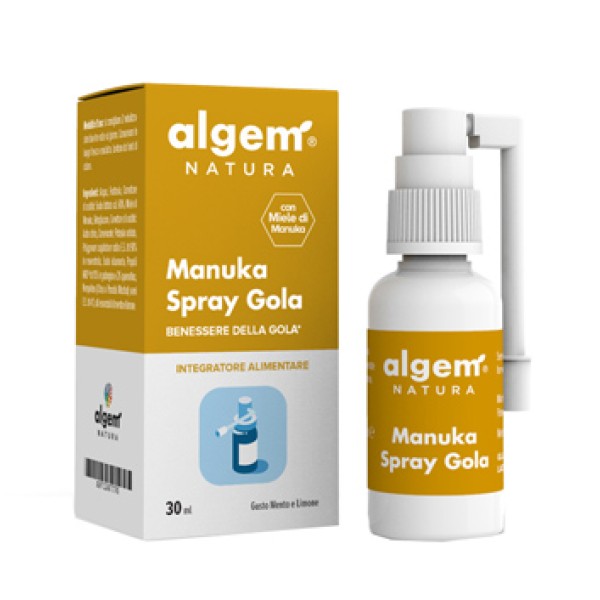 Algem Manuka Spray 30 ml - Integratore Benessere Naso e Gola