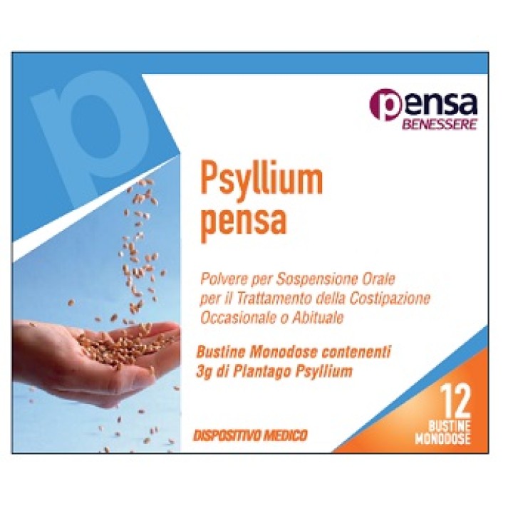 Pensa Psyllium 12 Bustine - Polvere per Costipazione