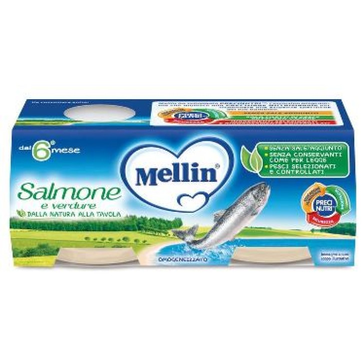 Mellin Omogeneizzato Salmone 2 x 80 grammi