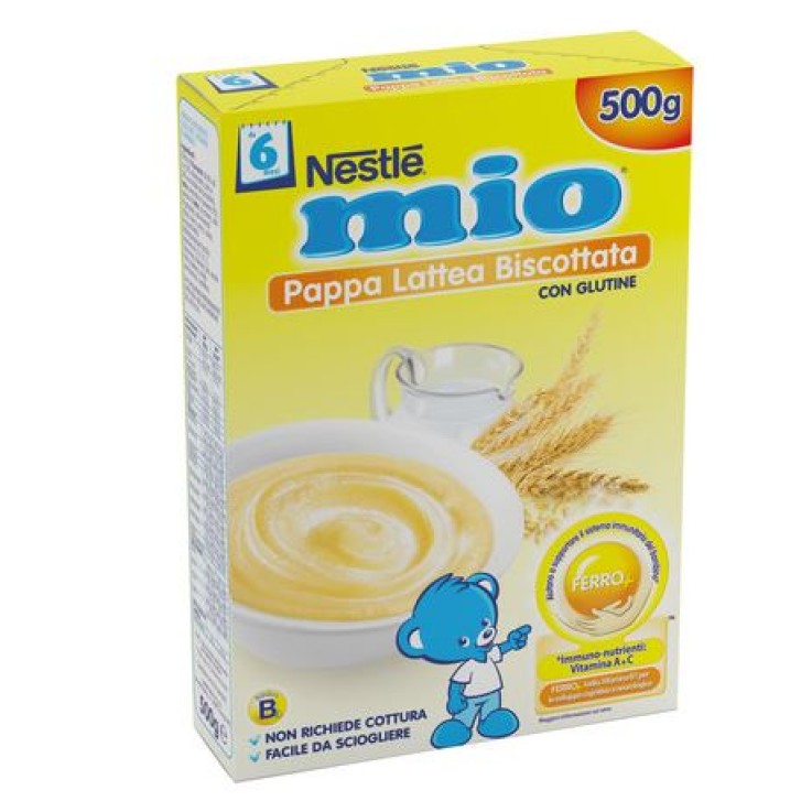 Nestle' Mio Pappa Lattea Biscotto 500 grammi