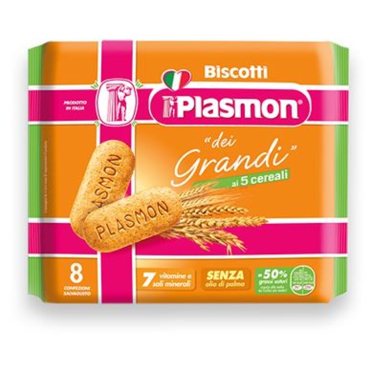 Plasmon Biscotto Adulti ai 5 Cereali 8 x 270 grammi