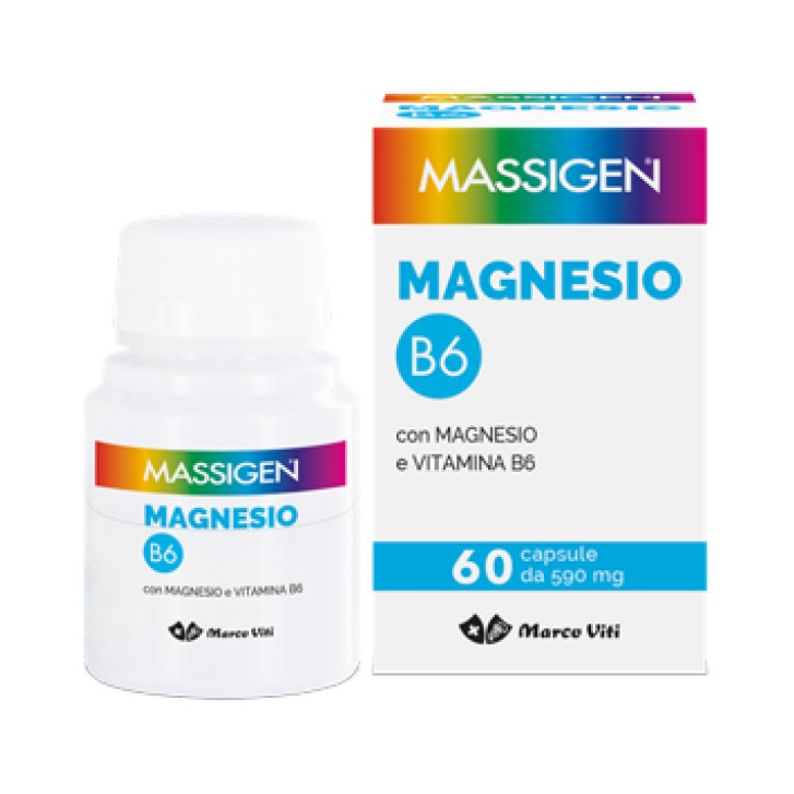 Massigen Magnesio B6 Viti 60 Capsule - Integratore Alimentare