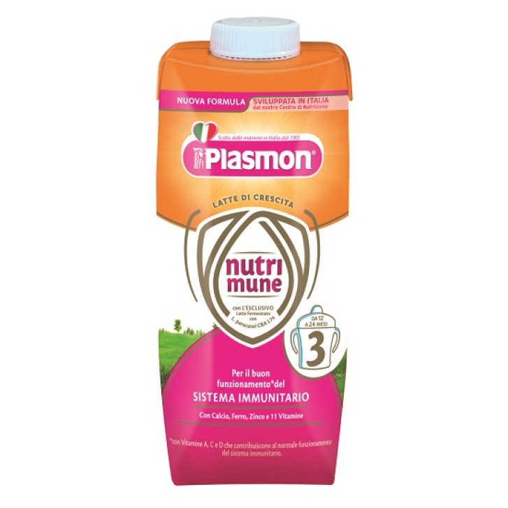 Plasmon Nutri Mune 3 Latte Liquido 18 x 500 ml