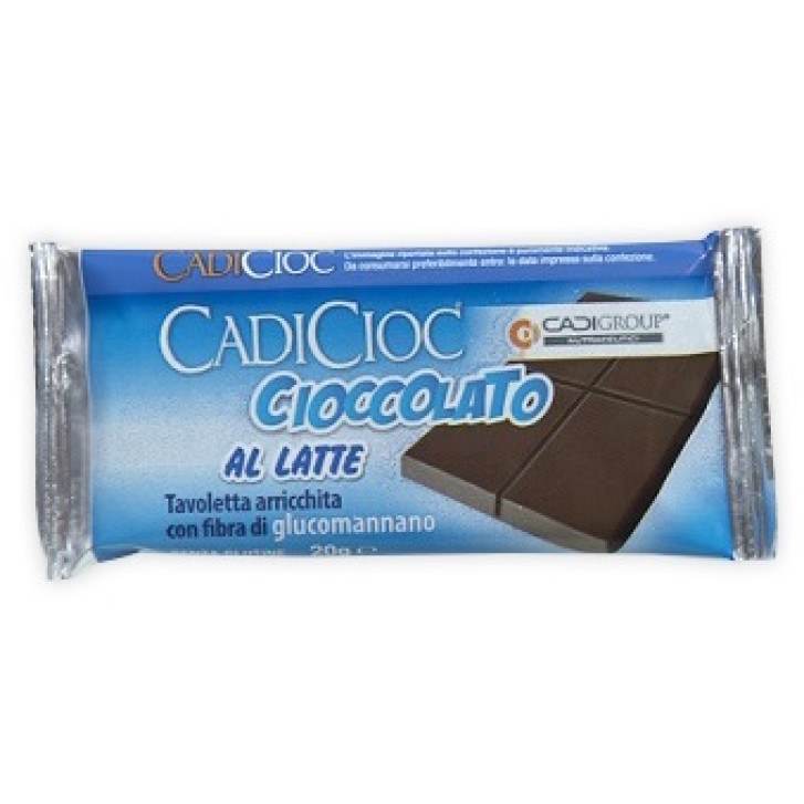 Cadicioc Barretta di Cioccolato al Latte con Glucomannano 20 grammi