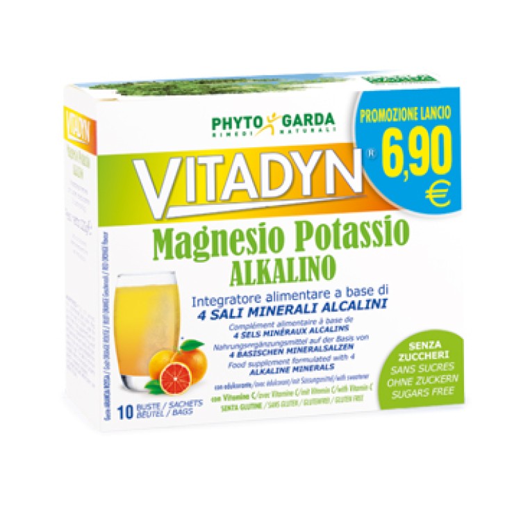 Vitadyn Magnesio e Potassio 10 Bustine - Integratore Alimentare