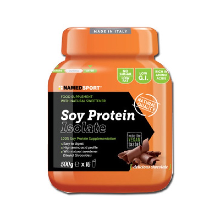 Named Sport Soy Protein Isolate Delicious Cioccolato 500 grammi - Integratore Proteico