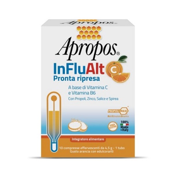 Apropos InFluAlt C Pronta Ripresa 10 Compresse Effervescenti - Integratore di Vitamine