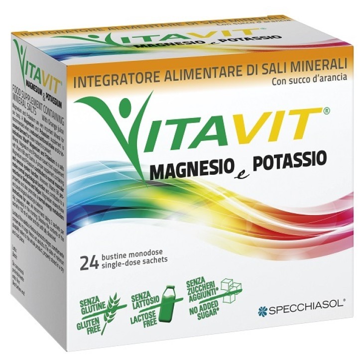 Specchiasol Vitavit Magnesio e Potassio 24 Bustine - Integratore Alimentare