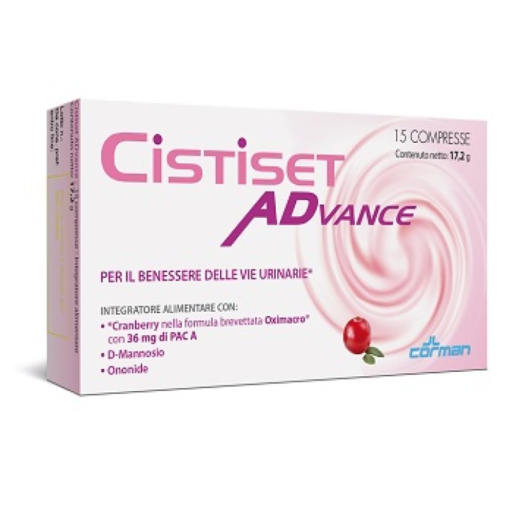 Cistiset Advance 15 Compresse - Integratore Vie Urinarie