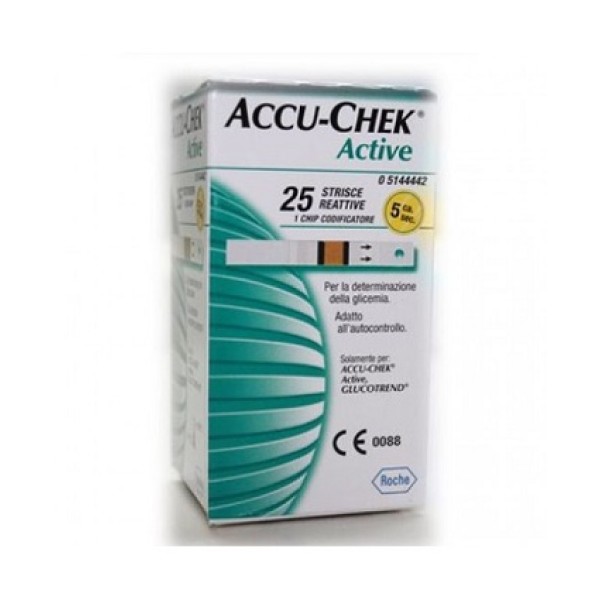 Accu-Chek Active Strisce Reattive Glicemia 25 Pezzi