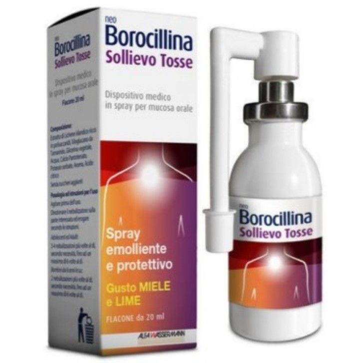 NeoBorocillina Sollievo Tosse Spray Emolliente e Protettivo 20 ml