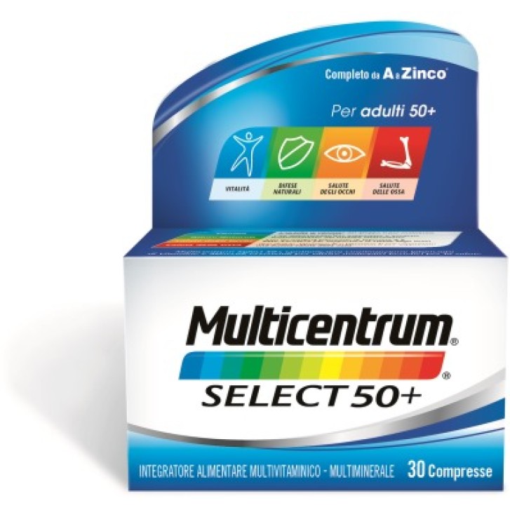 Multicentrum Select 50+ 30 Compresse - Integratore Multivitaminico
