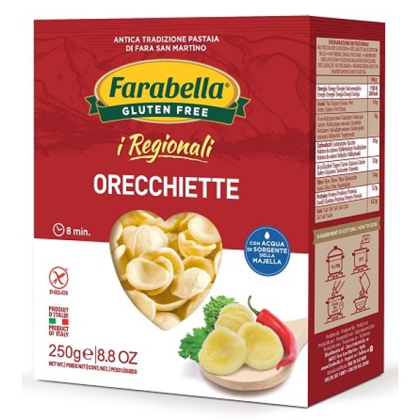 Farabella I Regionali Pasta Orecchiette Senza Glutine 250 grammi