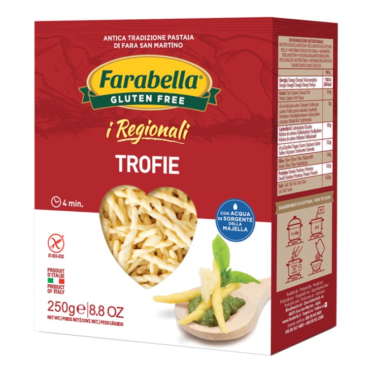 Farabella I Regionali Pasta Trofie Senza Glutine 250 grammi
