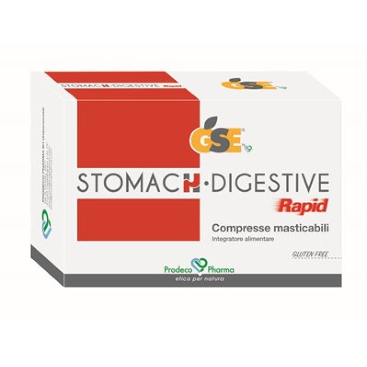 Gse Stomach Digestive Rapid 24 Compresse Masticabili - Integratore Intestinale