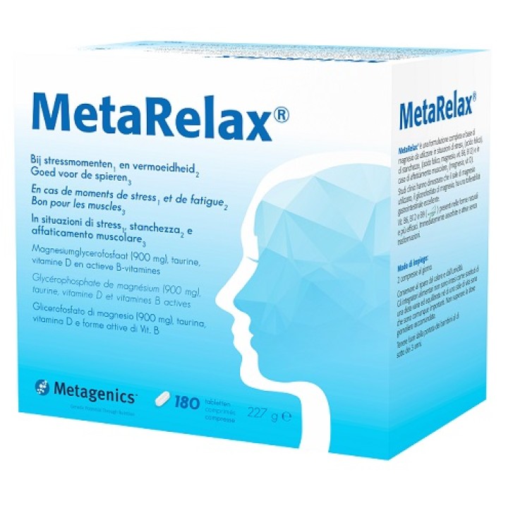 Metarelax 180 Compresse - Integratore Magnesio e Multivitaminico