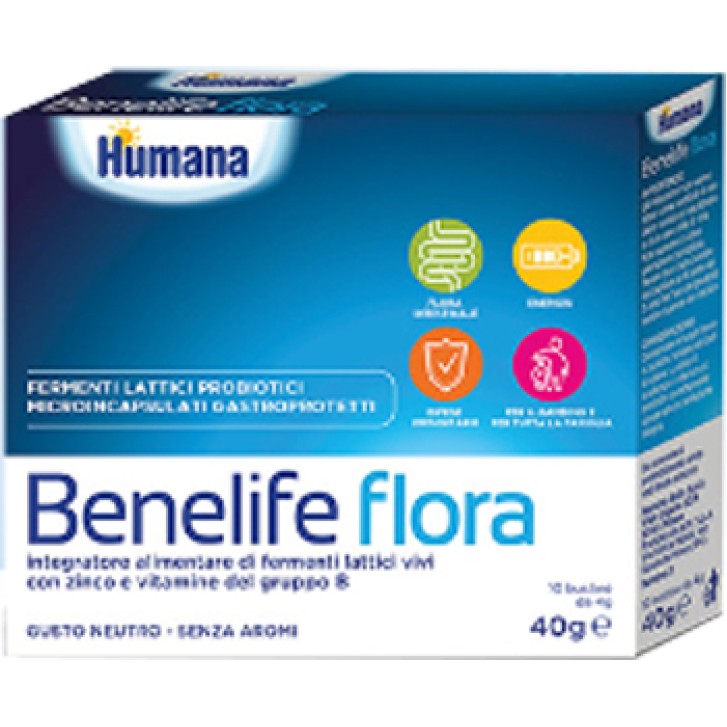 Humana Benelife Flora 10 Bustine - Integratore Alimentare