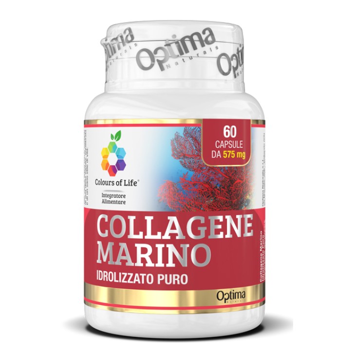 Optima Colours of Life Collagene Marino 60 Capsule - Integratore Pelle e Ossa