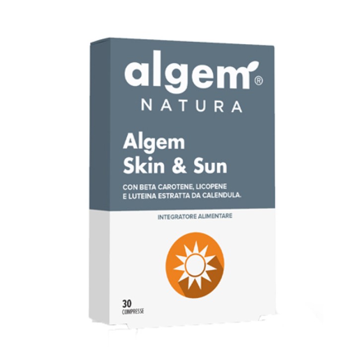 Algem Skin & Sun 30 Compresse - Integratore per Abbronzatura