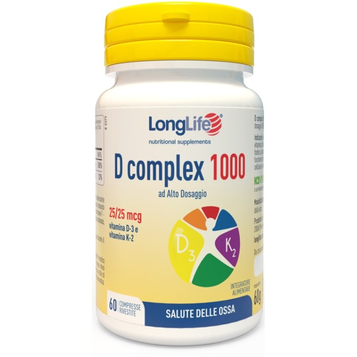Longlife D Complex 1000  60 Compresse - Integratore Ossa