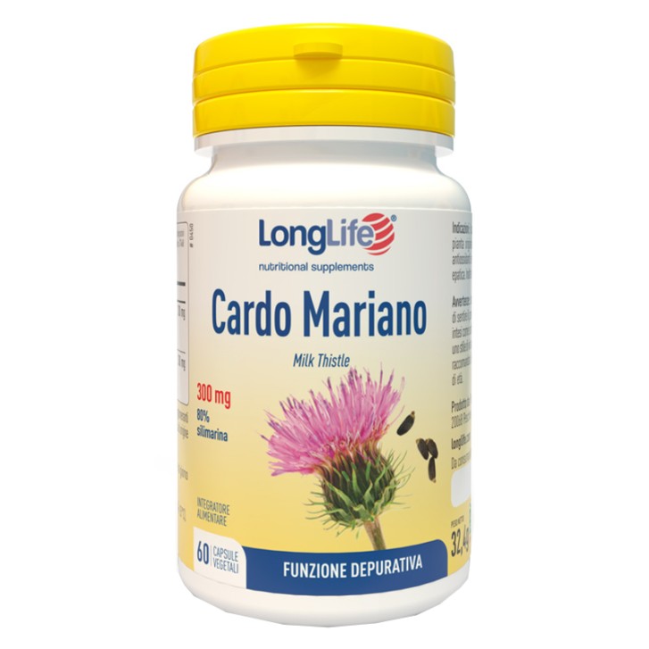 Longlife Cardo Mariano 60 Capsule - Integratore Depurativo