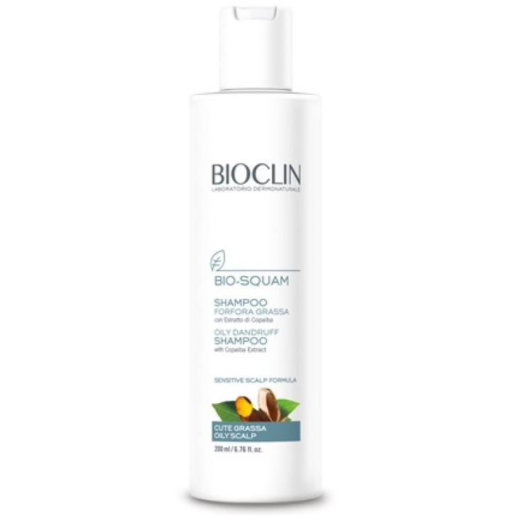 Bioclin Bio Squam Shampoo Forfora Grassa e Cute Sensibile 200 ml