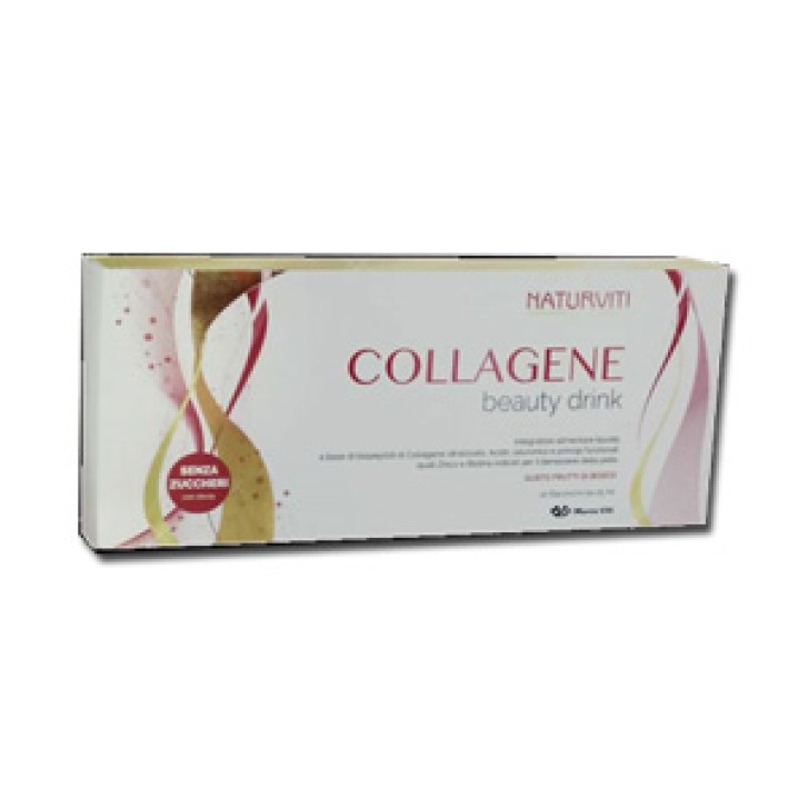 NaturViti Collagene 10 Flaconcini - Integratore Alimentare per la Pelle