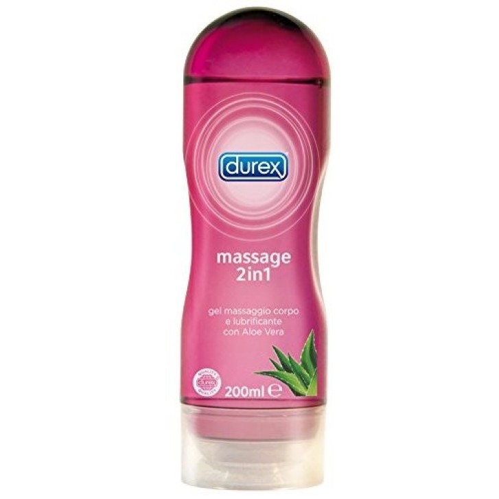 Durex Massege 2in1 Aloe Vera Gel Massaggio Corpo e Lubrificante 200 ml