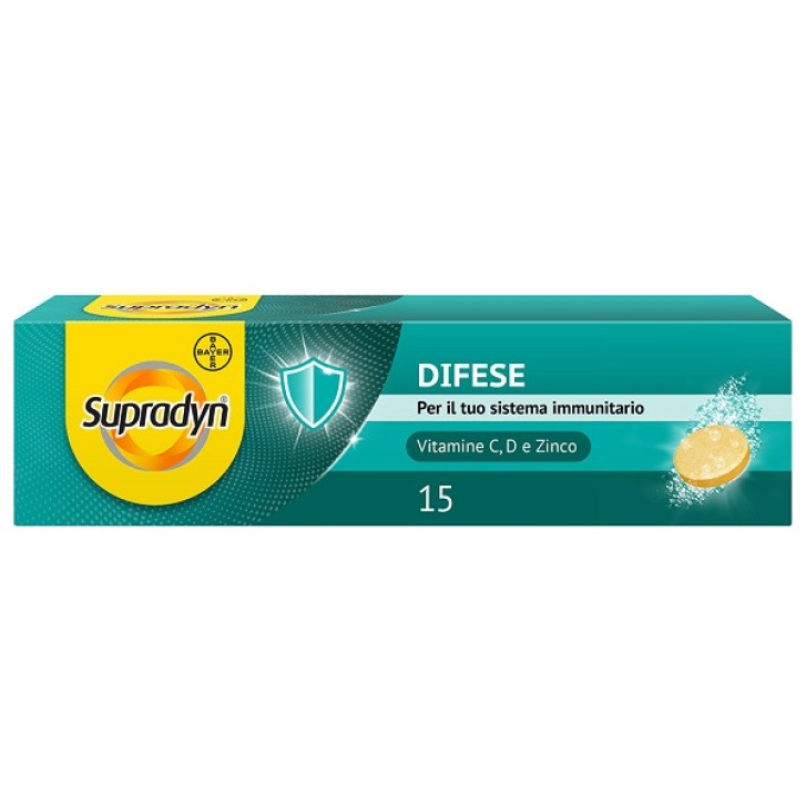 Supradyn Difese Integratore Difese Immunitarie 15 Compresse Effervescenti