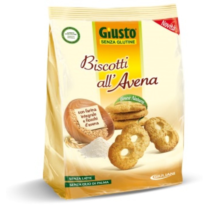 Giusto Senza Glutine Biscotti all'Avena Gluten Free 250 grammi