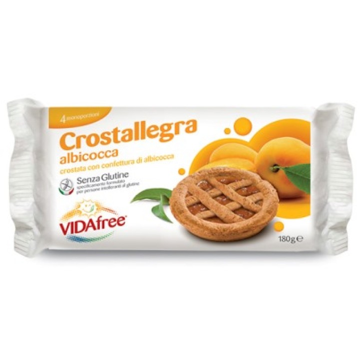 Vidafree Crostallegra Albicocca 180 grammi