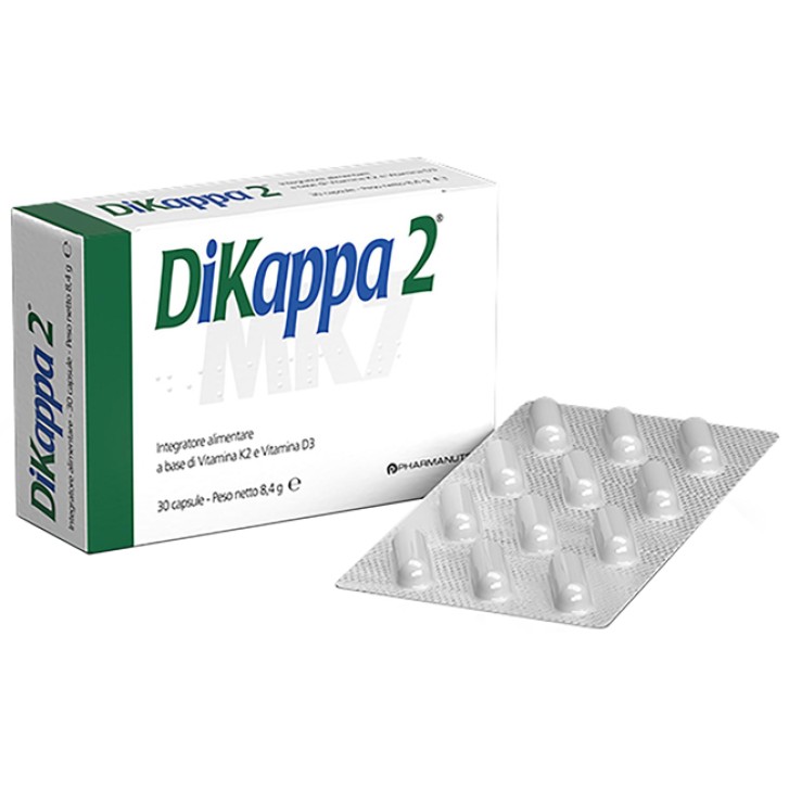 DiKappa 2 30 Capsule - Integratore Alimentare di Vitamina K2 e D3