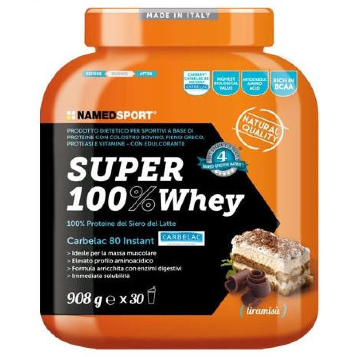 Named Sport Super 100% Whey Tiramisu' 908 grammi - Integratore Alimentare