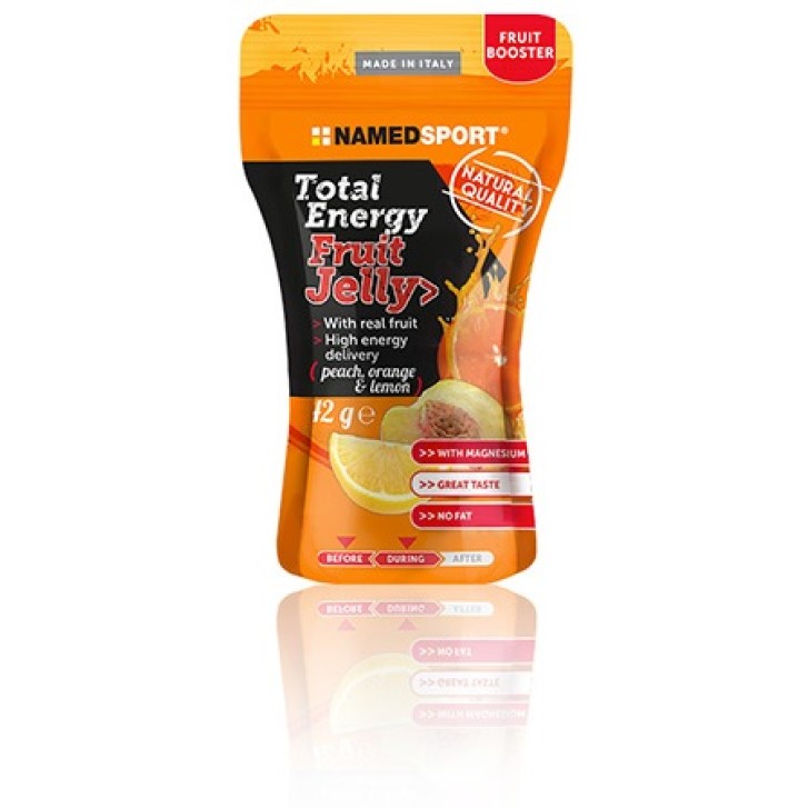 Named Sport Total Energy Fruitbar Jelly Peach Orange Lemon 42 grammi
