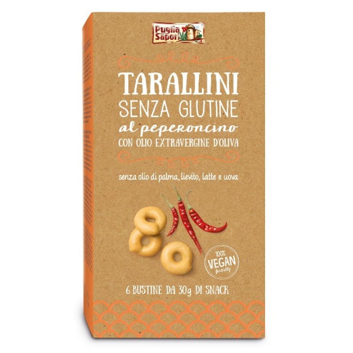 Puglia Sapori Tarallini Peperoncino 180 grammi