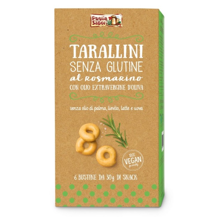 Puglia Sapori Tarallini Rosmarino 180 grammi