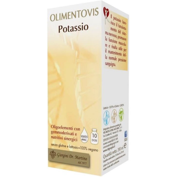 Olimentovis Potassio 200 ml Dr. Giorgini - Oligoelementi con Gemmoderivati e Nutritivi Sinergici