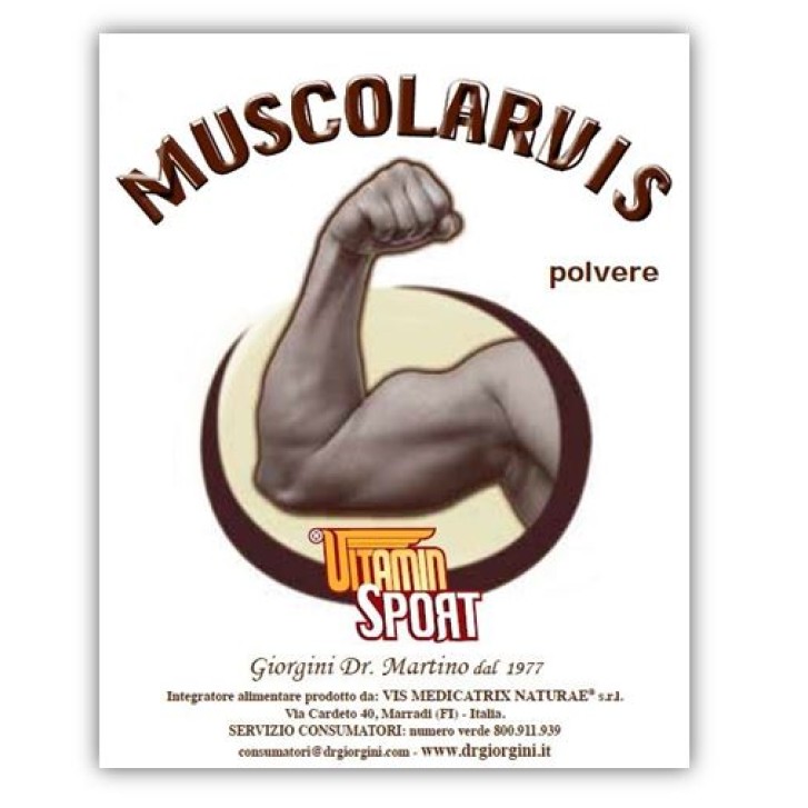 Muscolarvis Polvere 500 grammi Dr Giorgini - Integratore a Base di Proteine e Aminoacidi