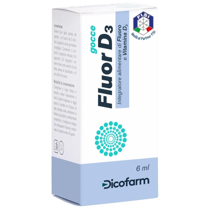 Fluor D3 Gocce 6 ml - Integratore Alimentare