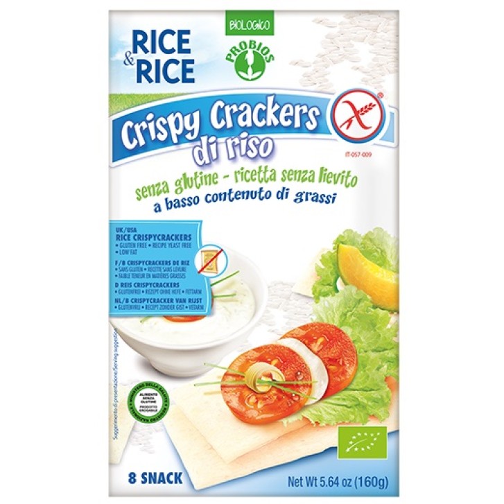 Rice&Rice Crispy Crackers Riso 160 grammi