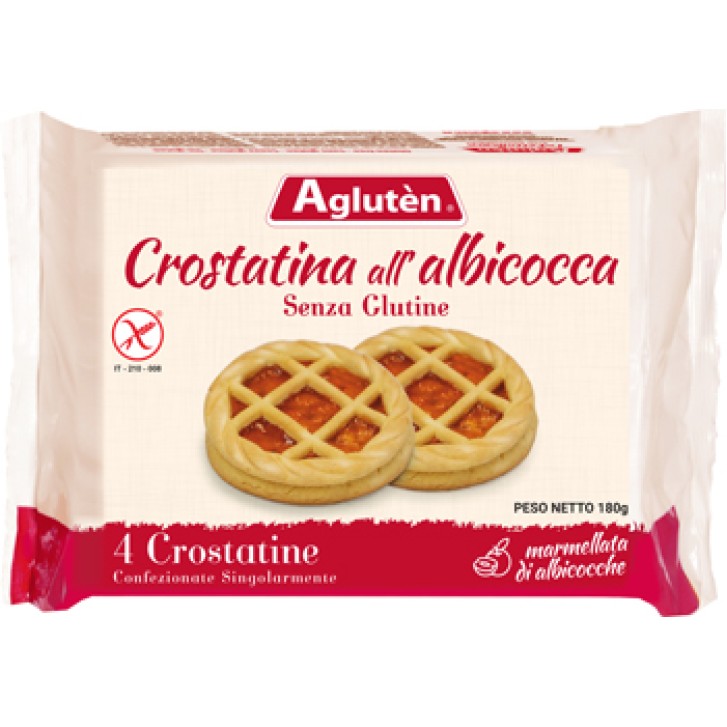 Agluten Crostatina con Crema all'Albicocca Senza Glutine 180 grammi