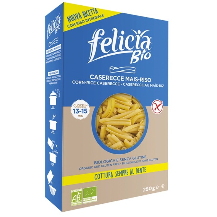 Felicia Bio Pasta Mais e Riso Casarecce 250 grammi