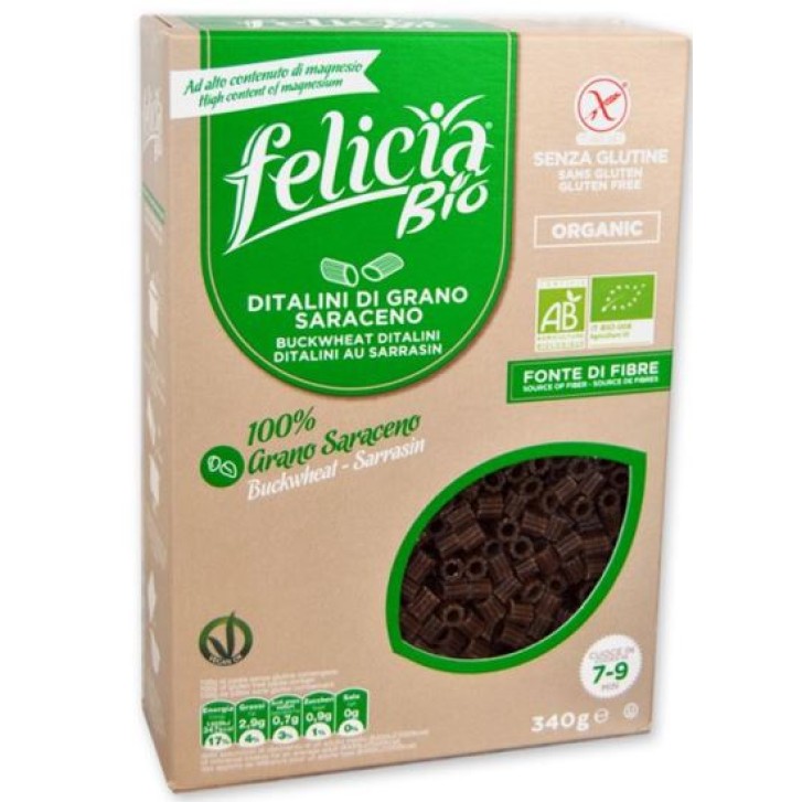 Felicia Bio Pasta di Grano Saraceno Ditalini 340 grammi