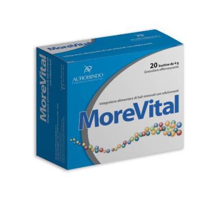 MoreVital 20 Bustine - Integratore di Multivitaminico e Sali Minerali