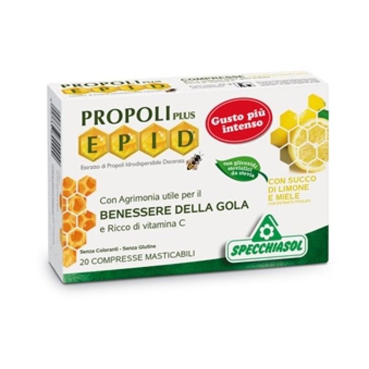 Specchiasol Epid Propoli Limone e Miele 20 Compresse - Integratore Alimentare