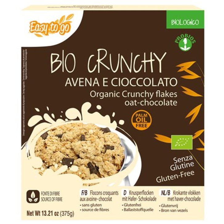 Easy To Go Bio Crunchy Avena e Cioccolato 375 grammi