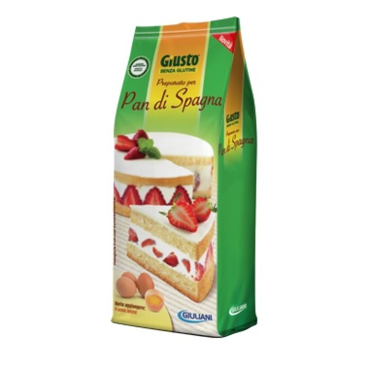 Giusto Senza Glutine Preparato per Pan di Spagna Gluren Free 480 grammi